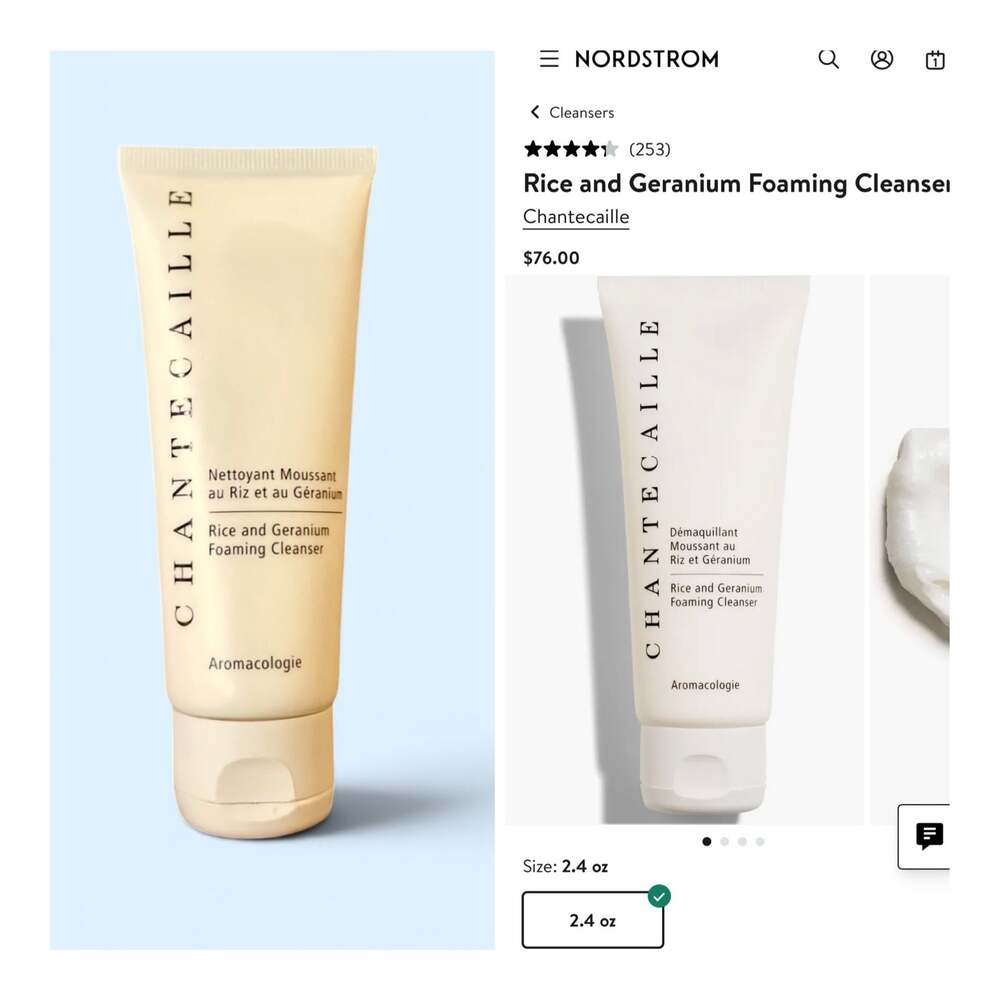 Chantecaille Rice and Geranium Foaming Cleanser 2.4 oz. New! MSRP $76.